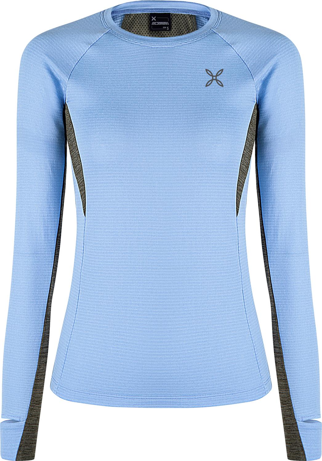 Montura - STRIDE POLARTEC L/S MAGLIA W. — DUSK/VERDE SALVIA — Vista frontale 1