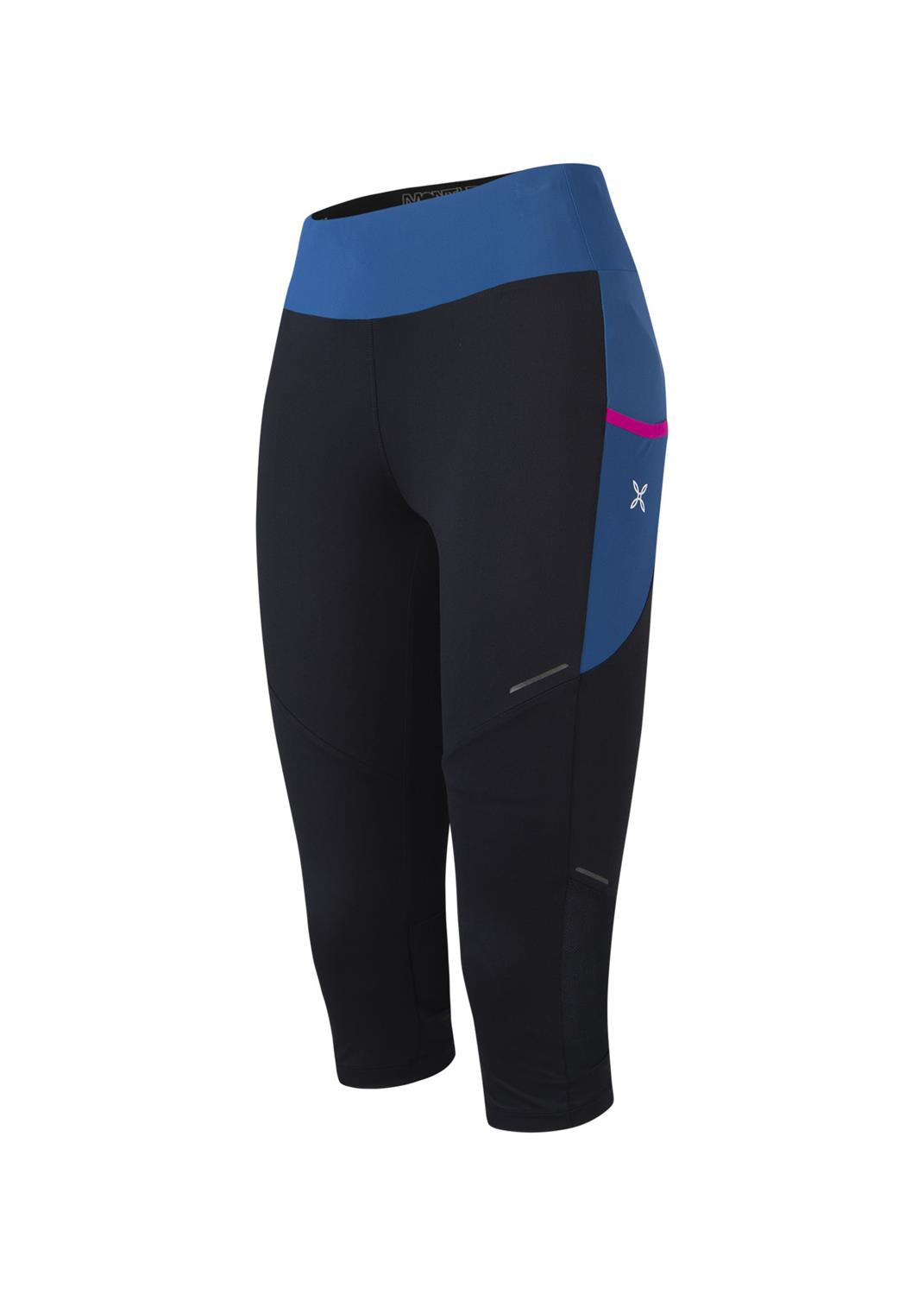 Montura - RUN DREAM 3/4 PANTS WOMAN — NERO/DEEP BLUE — Immagine 2
