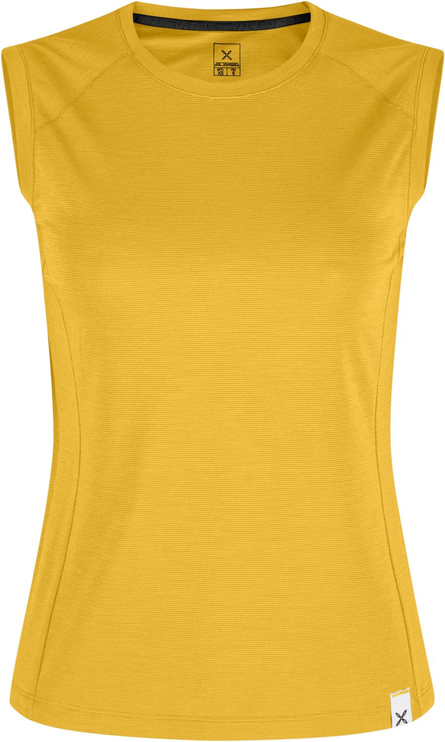 Montura - MERINO MIX CANOTTA WOMAN — MUSTARD — Vista frontale 1