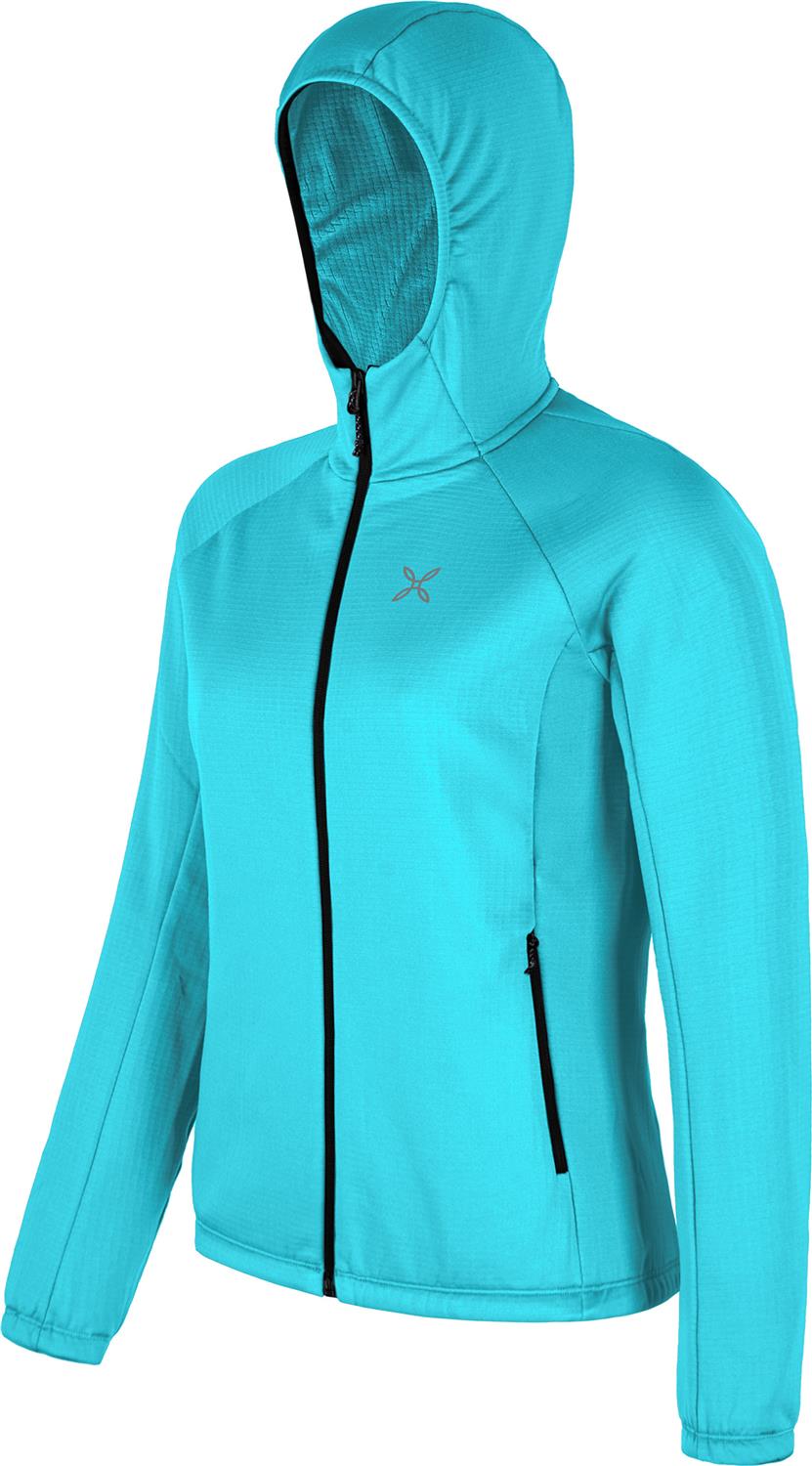 Montura - FADIS GRID HOODED MAGLIA WOMAN — TURQUOISE — Immagine 2