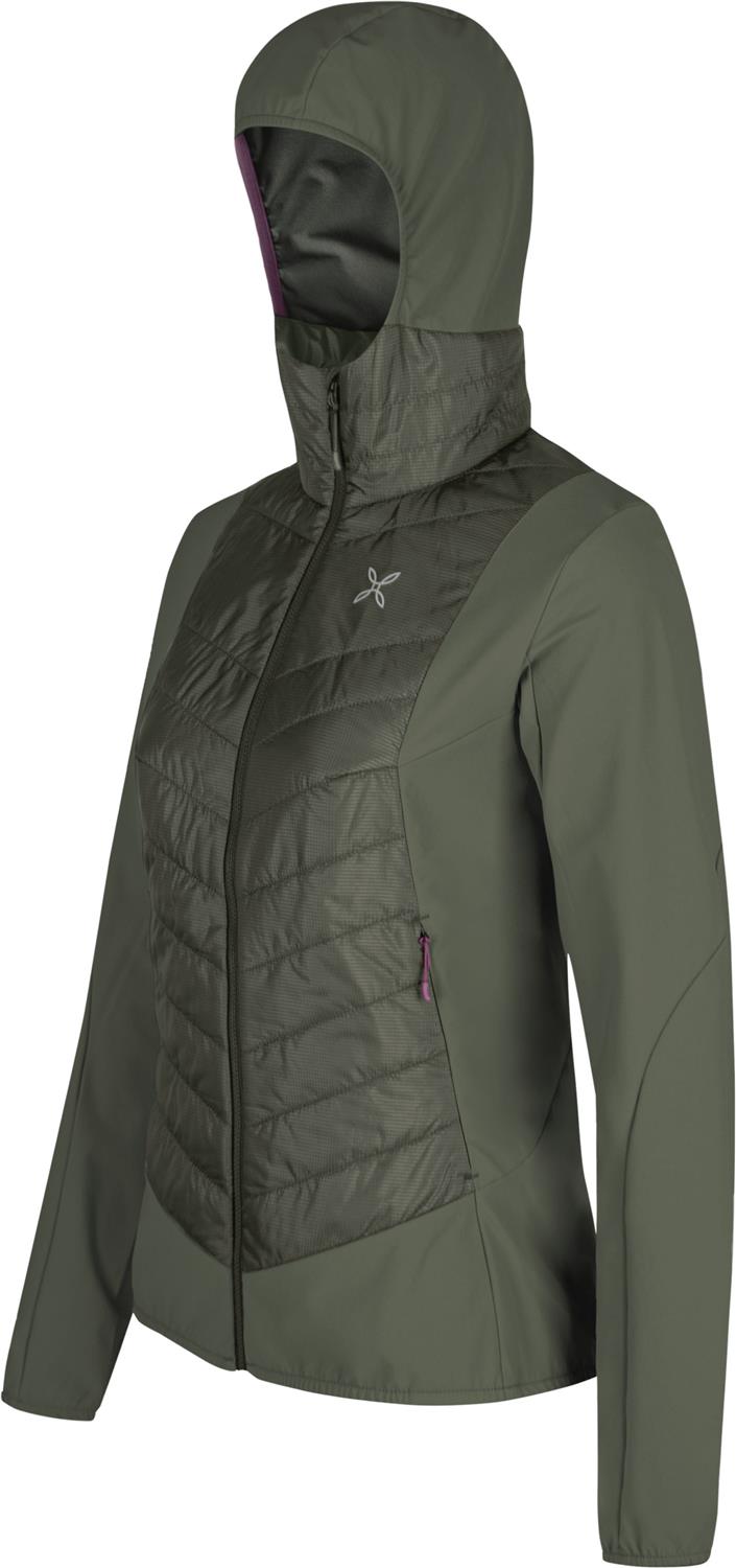 Montura - TRACE HYBRID JACKET WOMAN — VERDE SALVIA/VINACCIA — Immagine 2