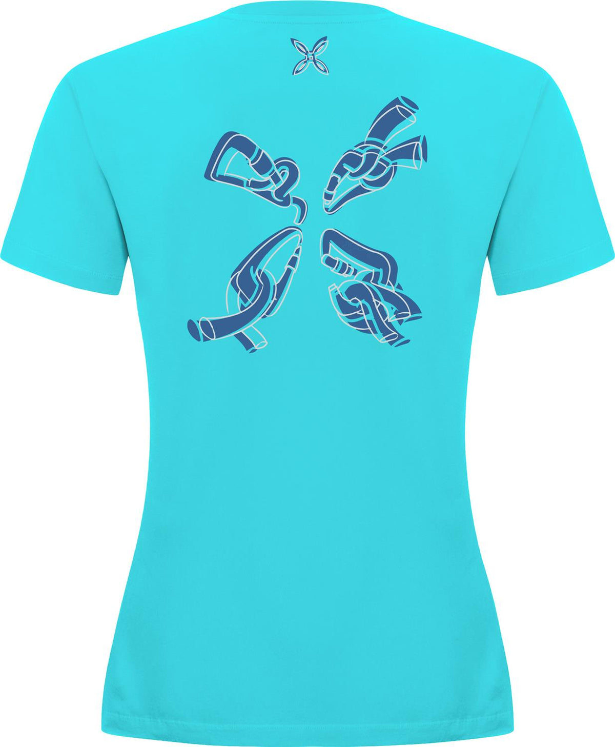 Montura - KNOTS T-SHIRT WOMAN — TURQUOISE — Vista posteriore 2