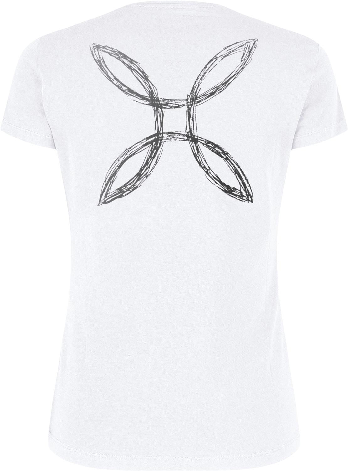 Montura - PENCIL LOGO T-SHIRT WOMAN — WHITE — Vista posteriore 2