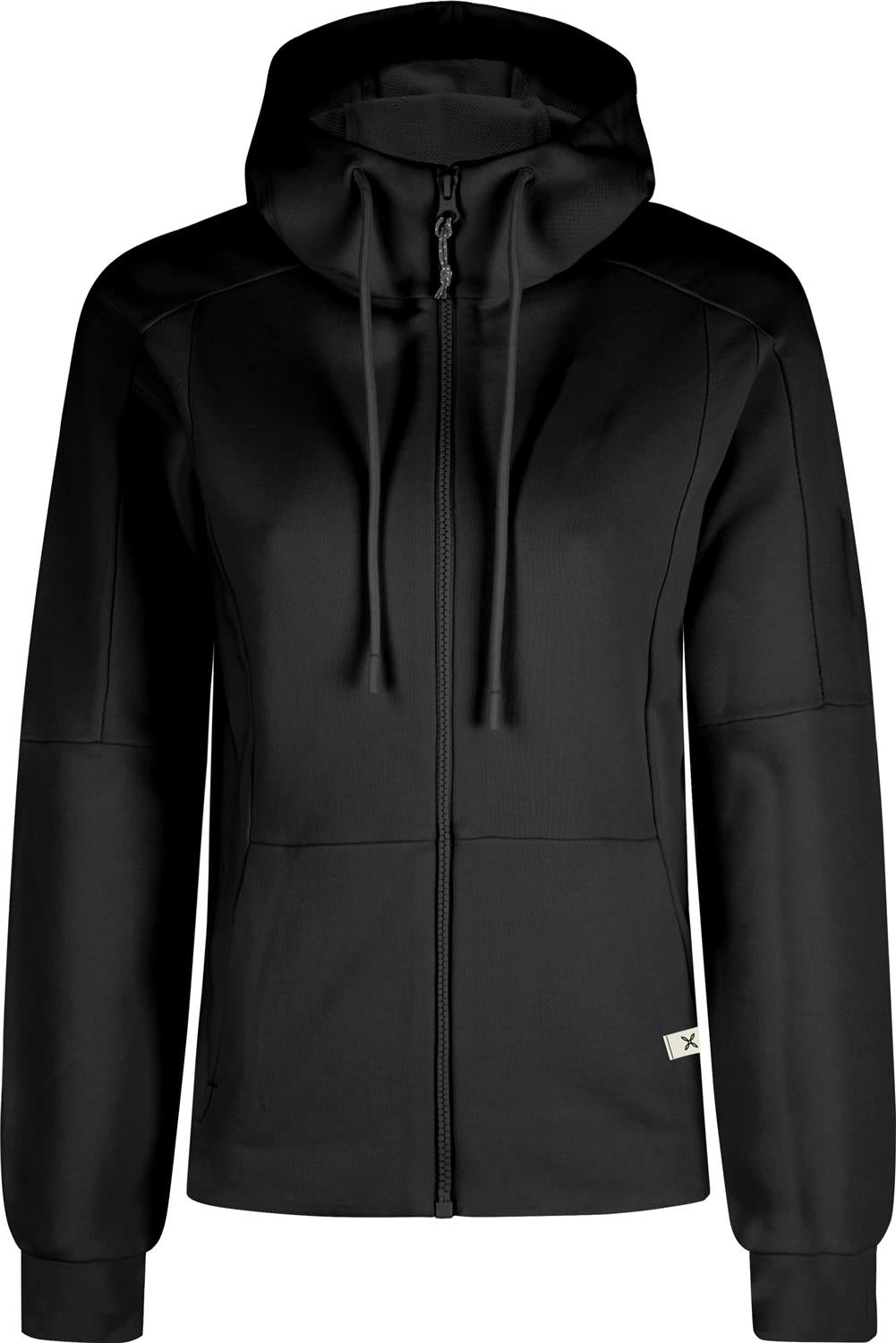 Montura - GOBI HOODED SWEATER WOMAN — BLACK — Vista frontale 1