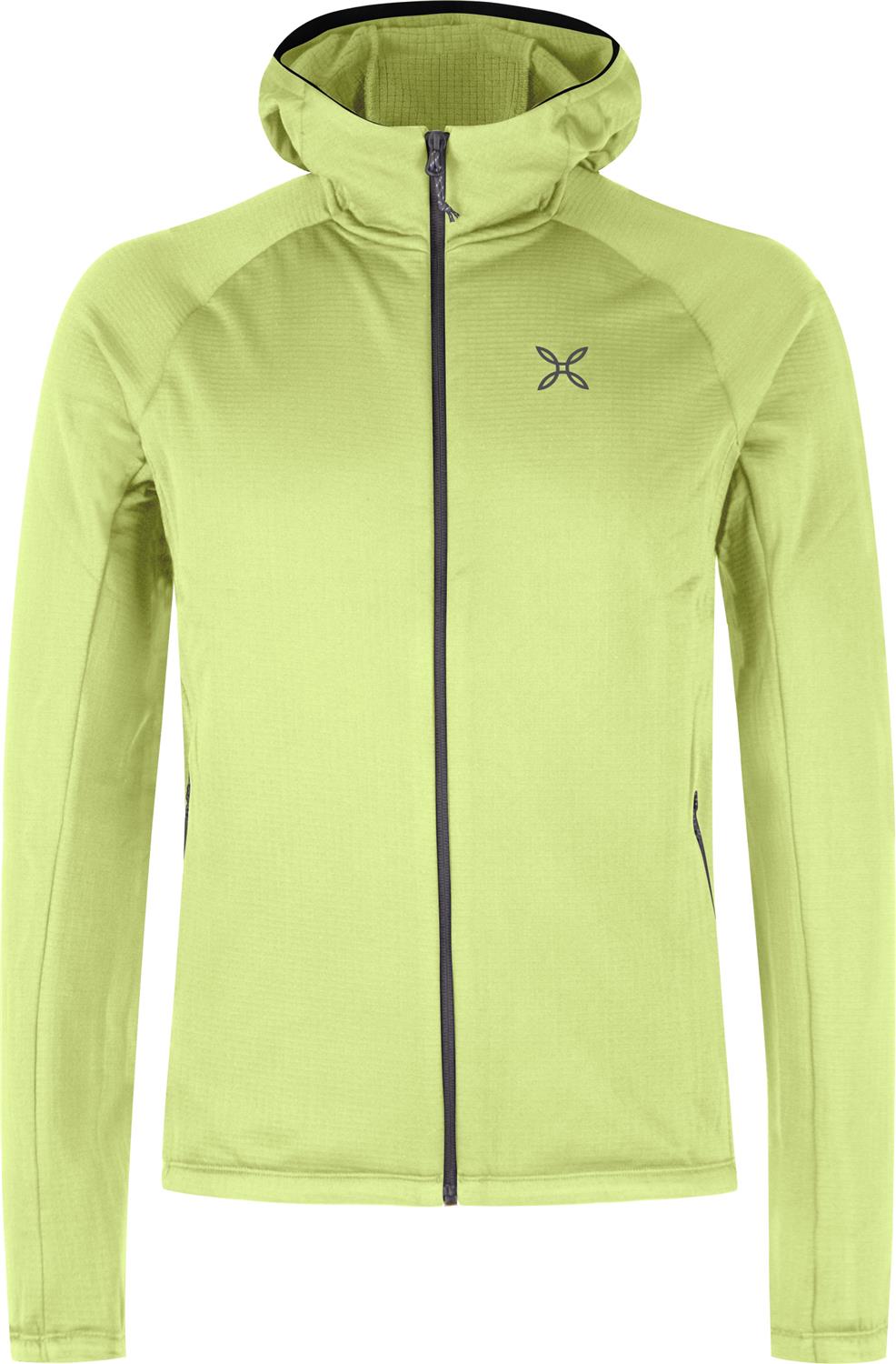Montura - FADIS GRID HOODED MAGLIA — SUNNY LIME — Vista frontale 1