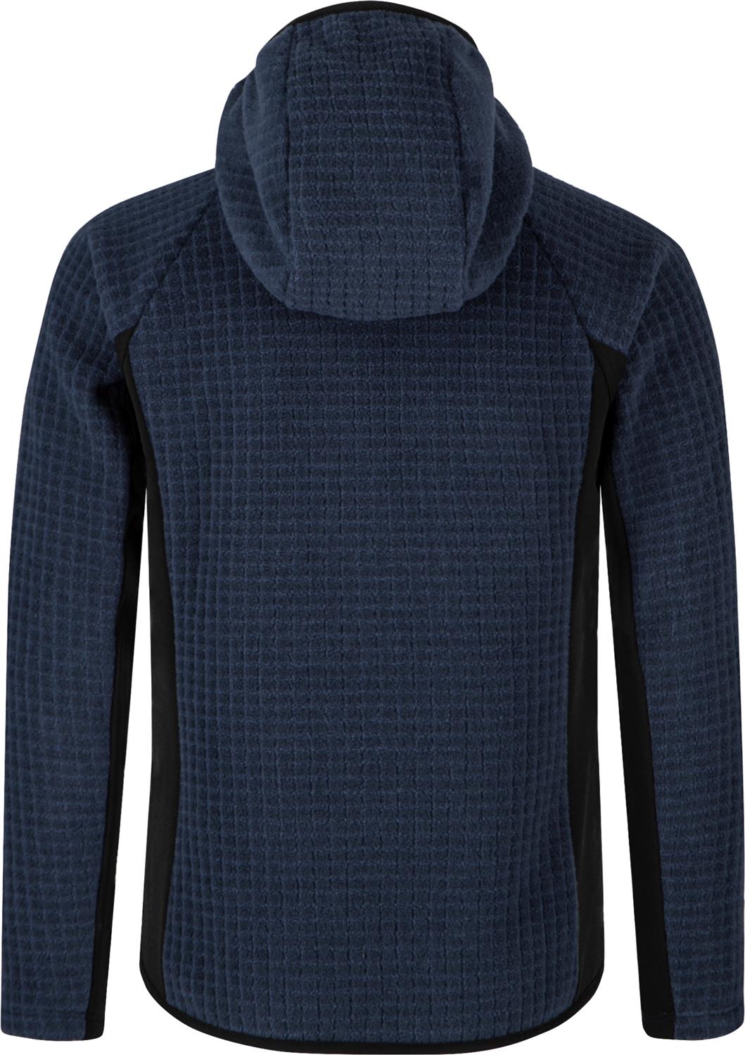 Montura - BLOCKY HOODED MAGLIA KIDS — BLU POLVERE — Vista posteriore 3