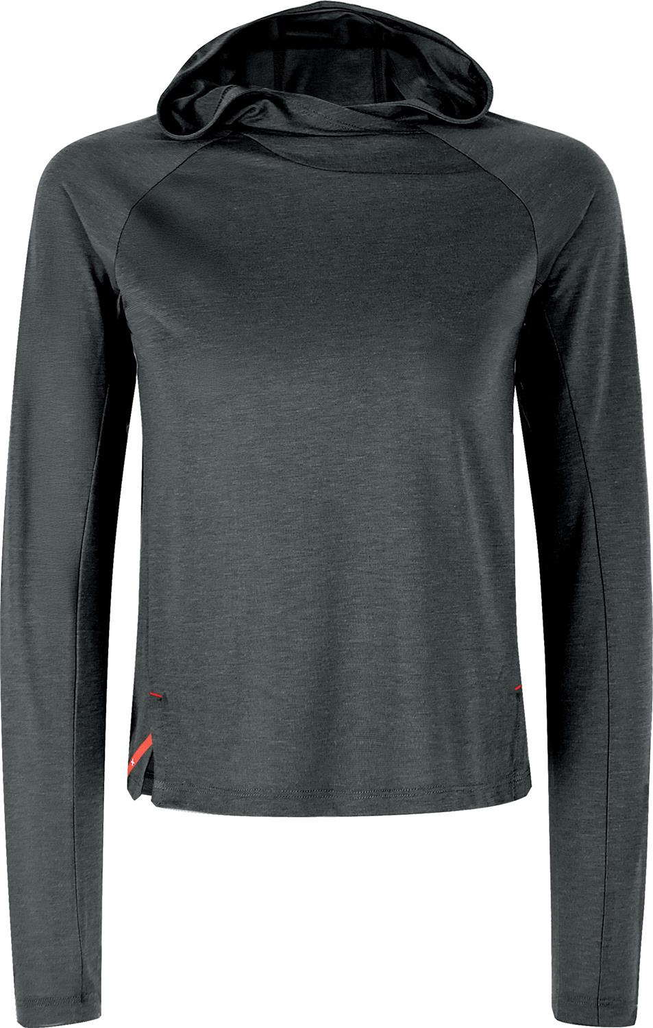 Montura - VERSANTE HOODED MAGLIA WOMAN — ANTRACITE — Vista frontale 1