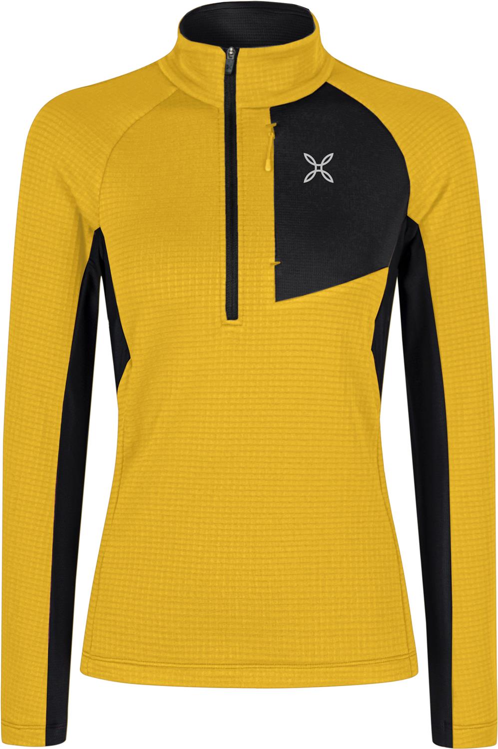 Montura - STRETCH COLOR 3 ZIP MAGLIA W. — MUSTARD — Vista frontale 1
