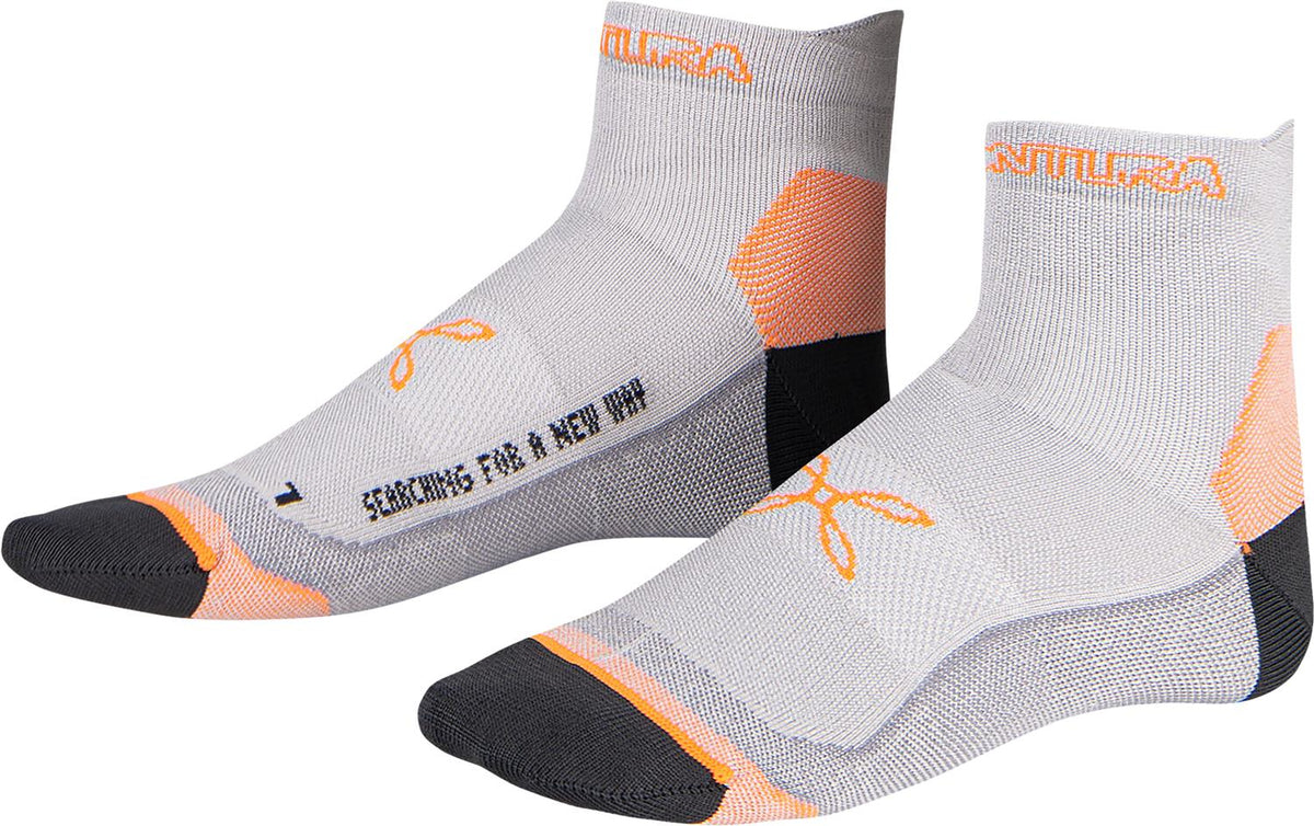 Montura - SHADOW DRYARN SOCKS — PIOMBO/ORANGE — Vista frontale 1