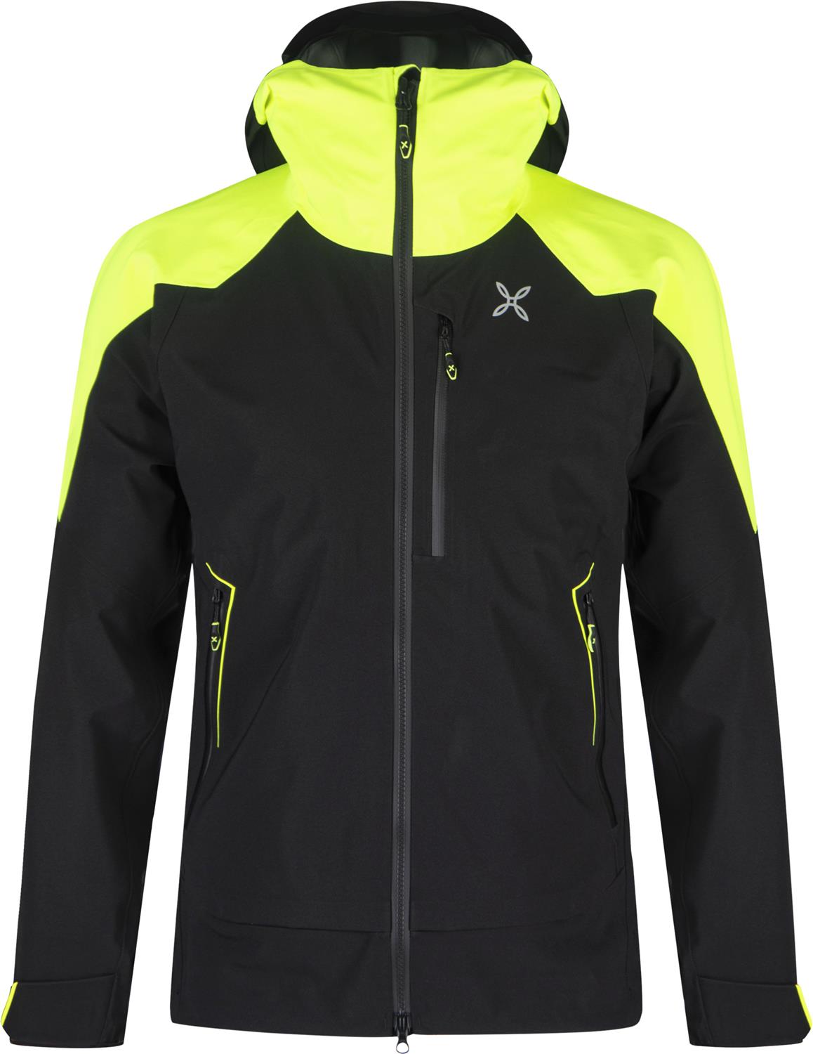 Montura - MONTE 2 JACKET — BLACK/GIALLO FLUO — Vista frontale 1