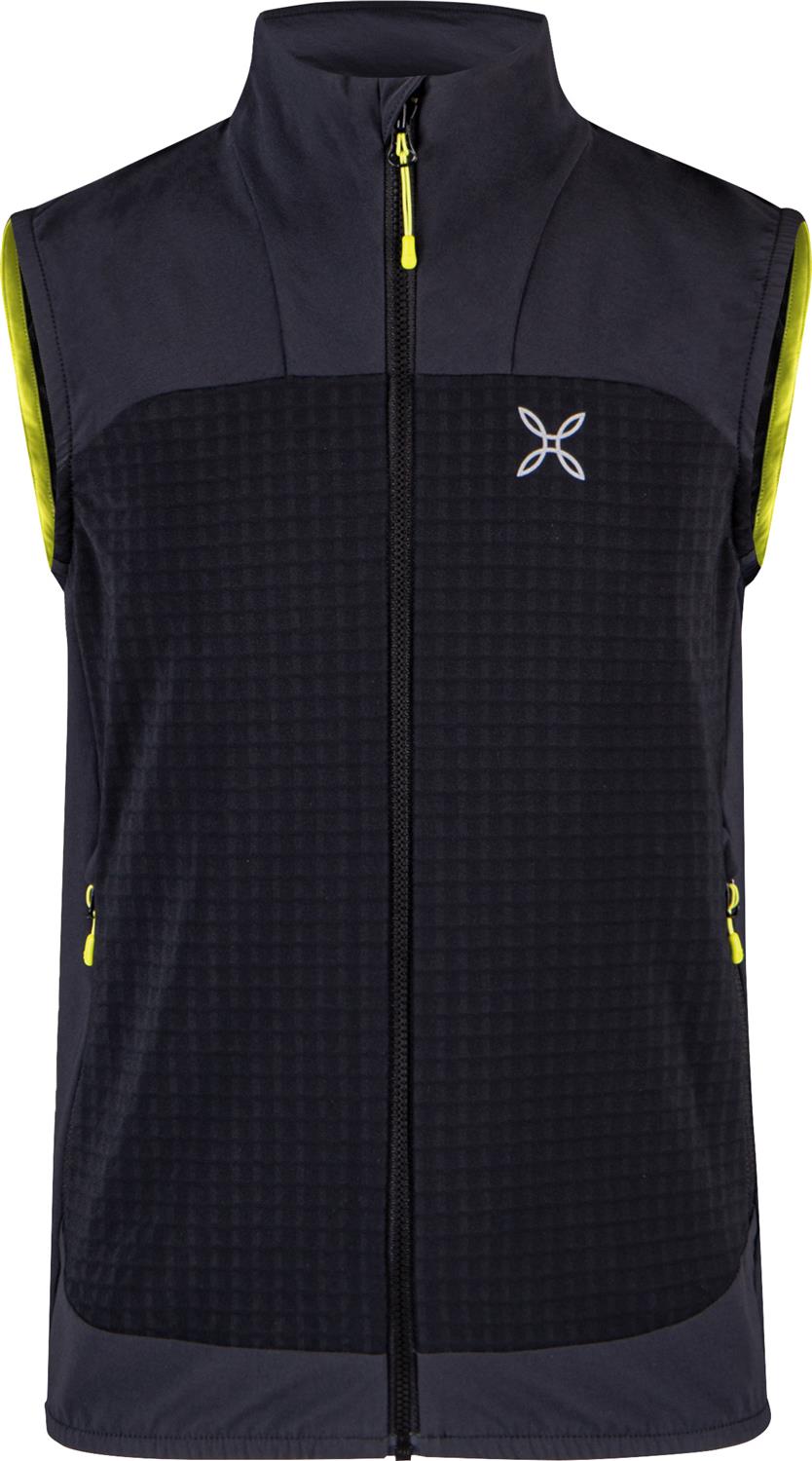 Montura - SPEED VEST KIDS — BLACK/VERDE LIME — Vista frontale 1