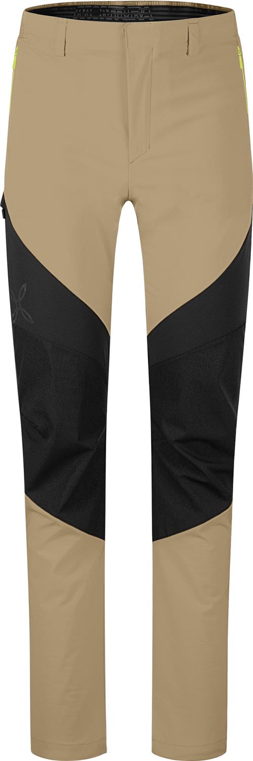 Montura - SPITZE EVO PANTS — DESERT BEIGE/SUNNY LIME — Vista frontale 1