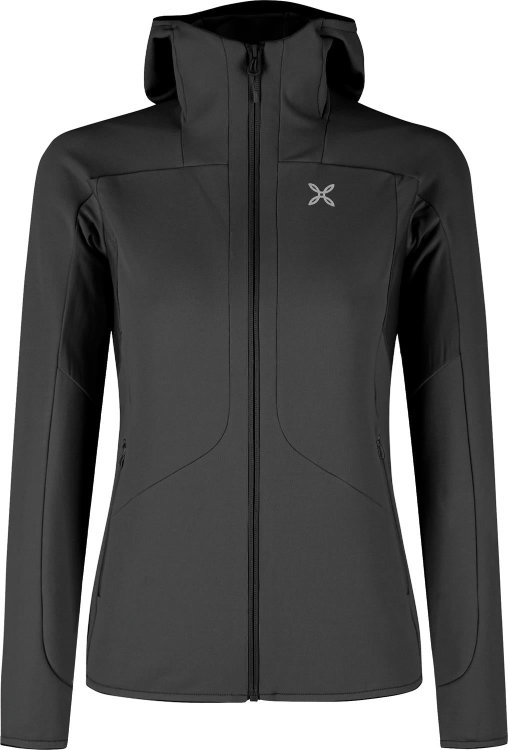 Montura - SMOOTH 2 HOODED MAGLIA WOMAN — BLACK — Vista frontale 1