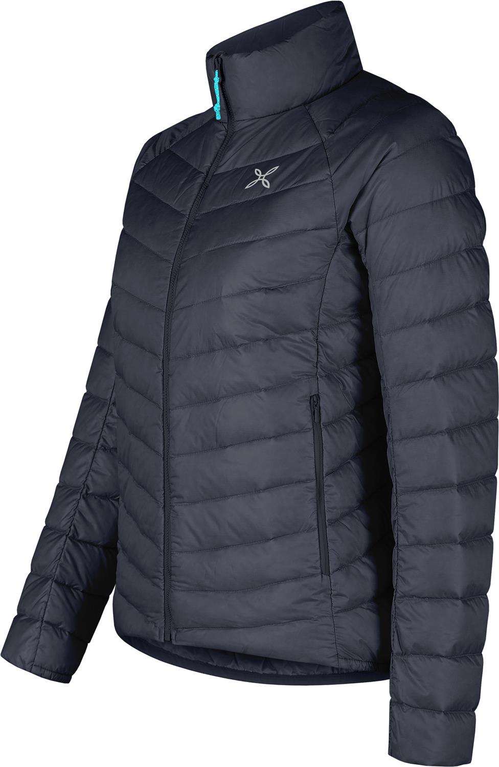 Montura - BREEZE DUVET JACKET WOMAN — GRAPHITE BLUE/TURQUOISE — Immagine 2