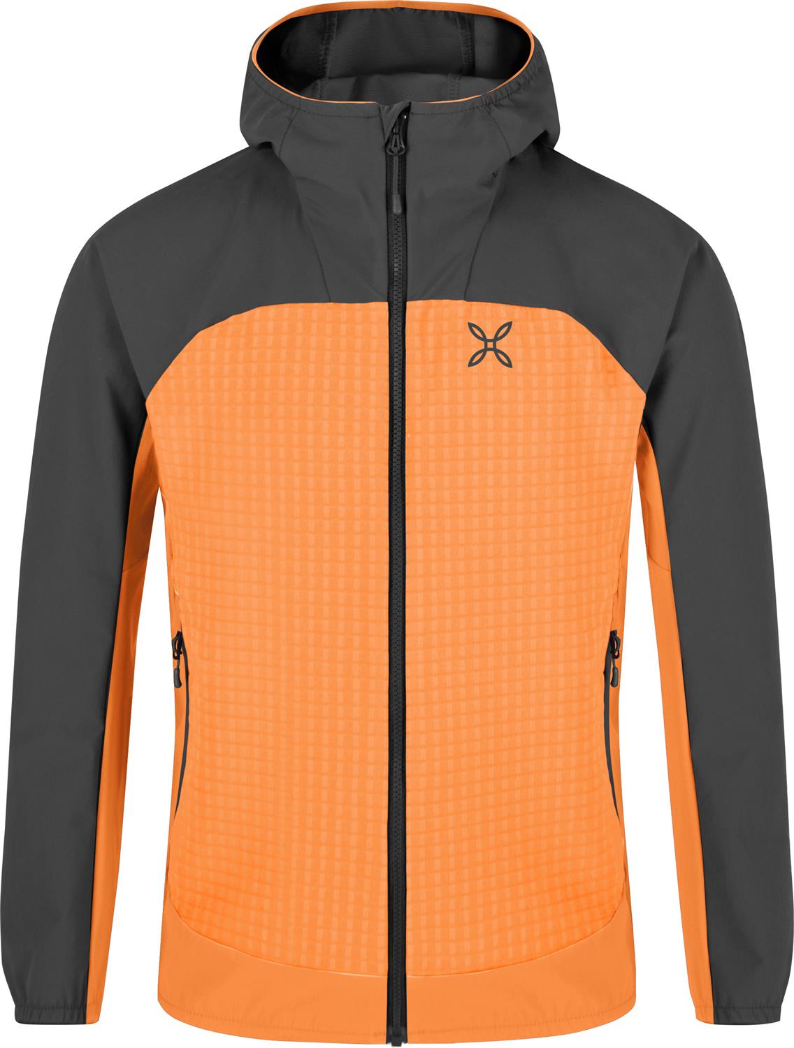 Montura - SPEED HOODED JACKET KIDS — MELON/ANTRACITE — Vista frontale 1