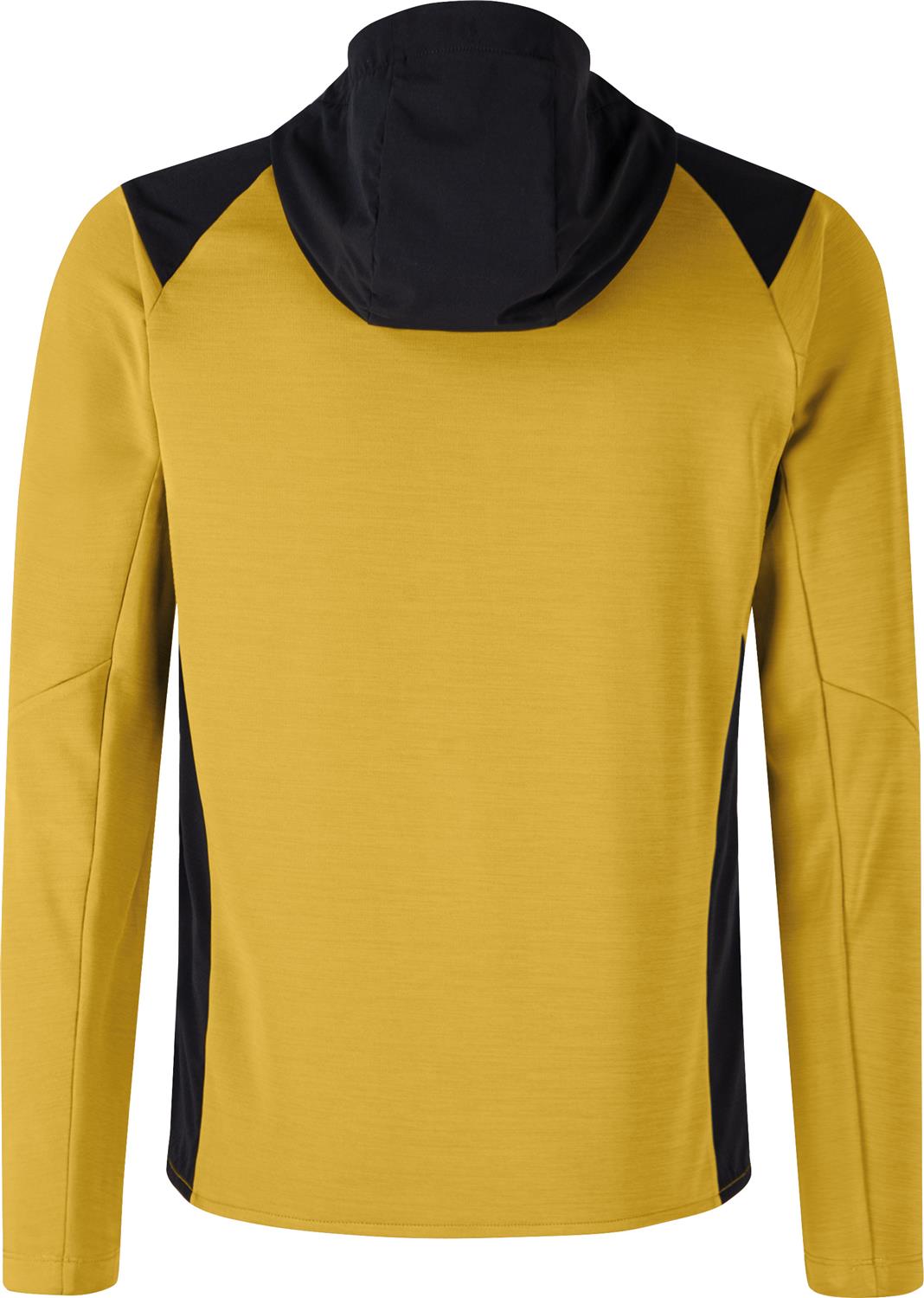 Montura - TIMELESS MIX HOODED MAGLIA — MUSTARD — Vista posteriore 3