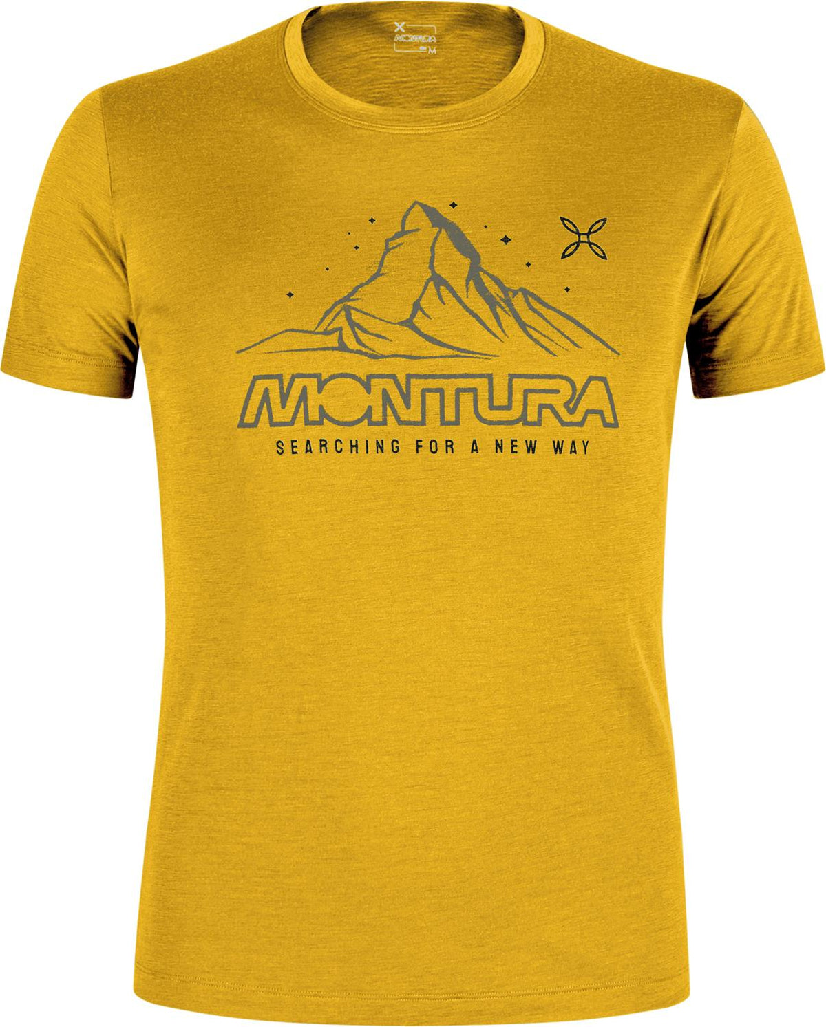 Montura - MERINO MOUNTAIN T-SHIRT — MUSTARD — Vista frontale 1