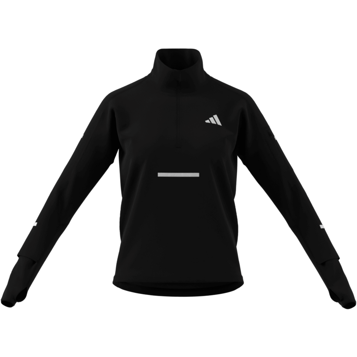 ADIDAS - Maglia Da Running Adi365 CLIMAWARM+ Half Zip - Donna - Black - image 8