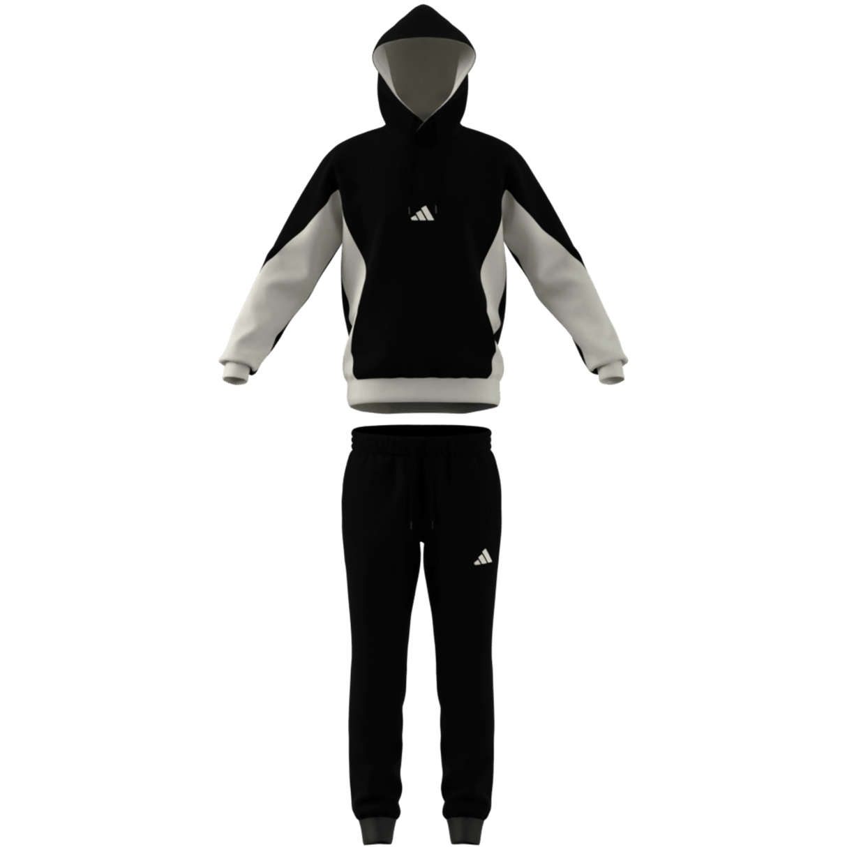 ADIDAS - Colorblock Hooded Tracksuit - Uomo - Black - image 9