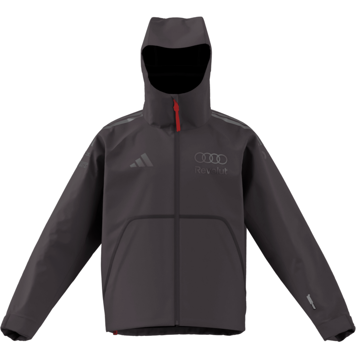 ADIDAS - Audi Revolut Formula One Team 2026 Engineers & Marketing Rain Jacket - Uomo - Black - image 9