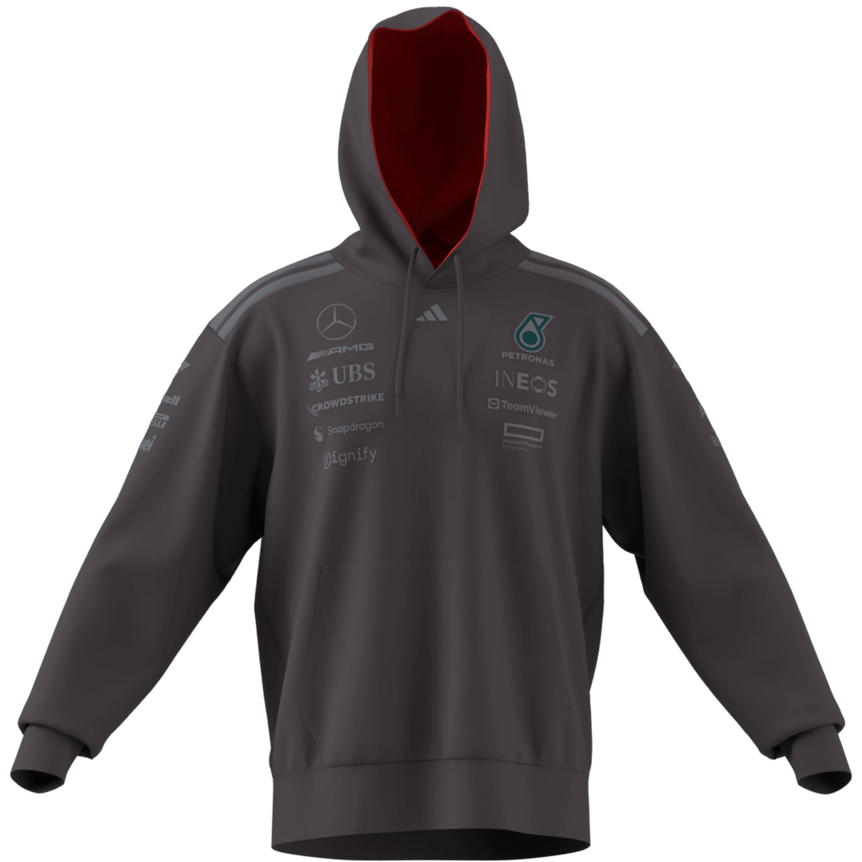 ADIDAS - Audi Revolut Formula One Team 2026 Driver Hoodie - Uomo - Black - image 7