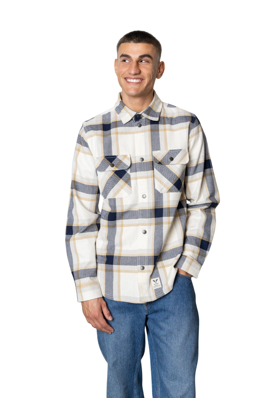 FAT MOOSE FM2838ECRU NAVY CHECK