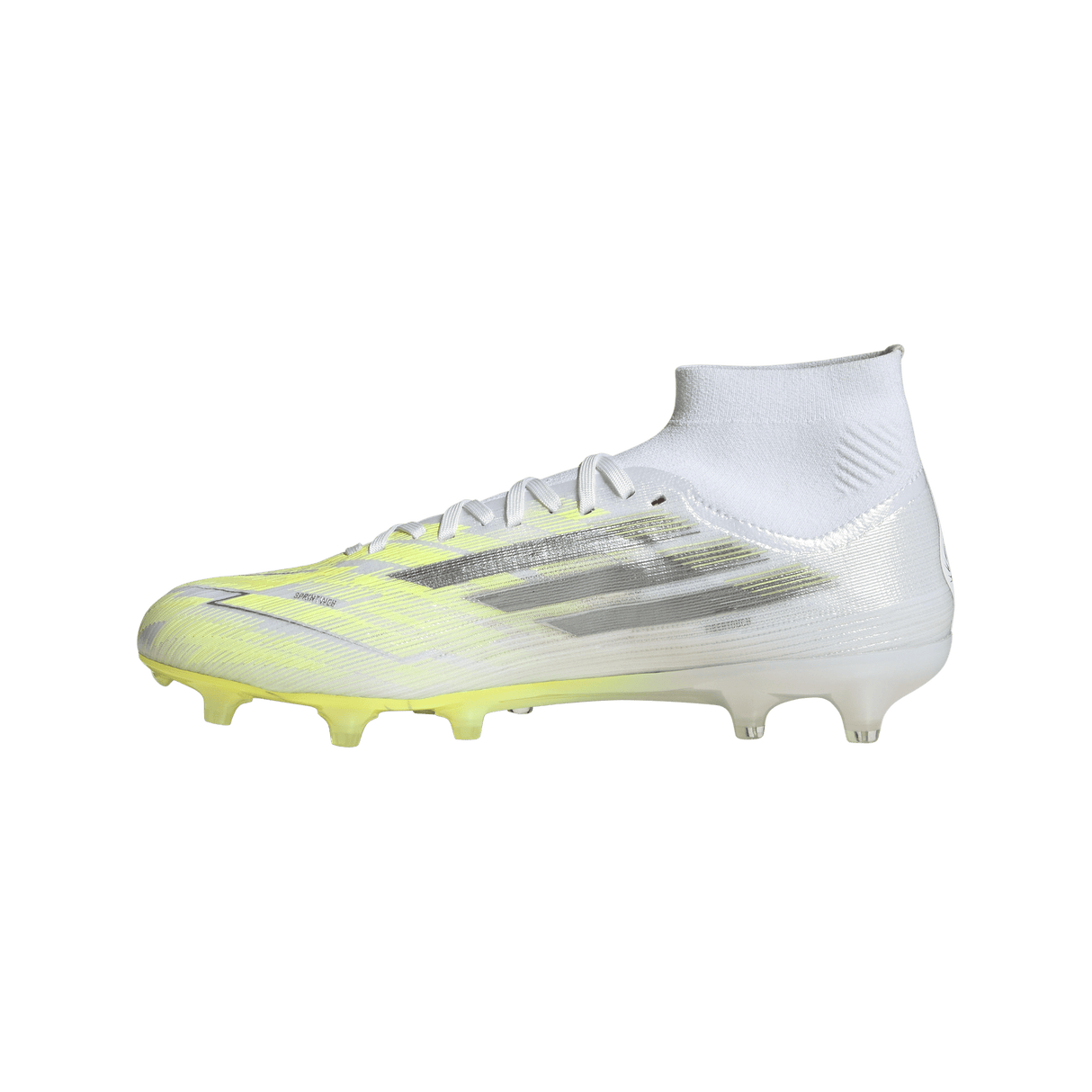 ADIDAS - Scarpe Da Calcio Per Terreni Naturali Compatti/Superfici In Erba Artificiale F50 Sparkfusion Pro Mid Cut - Donna - White - image 4