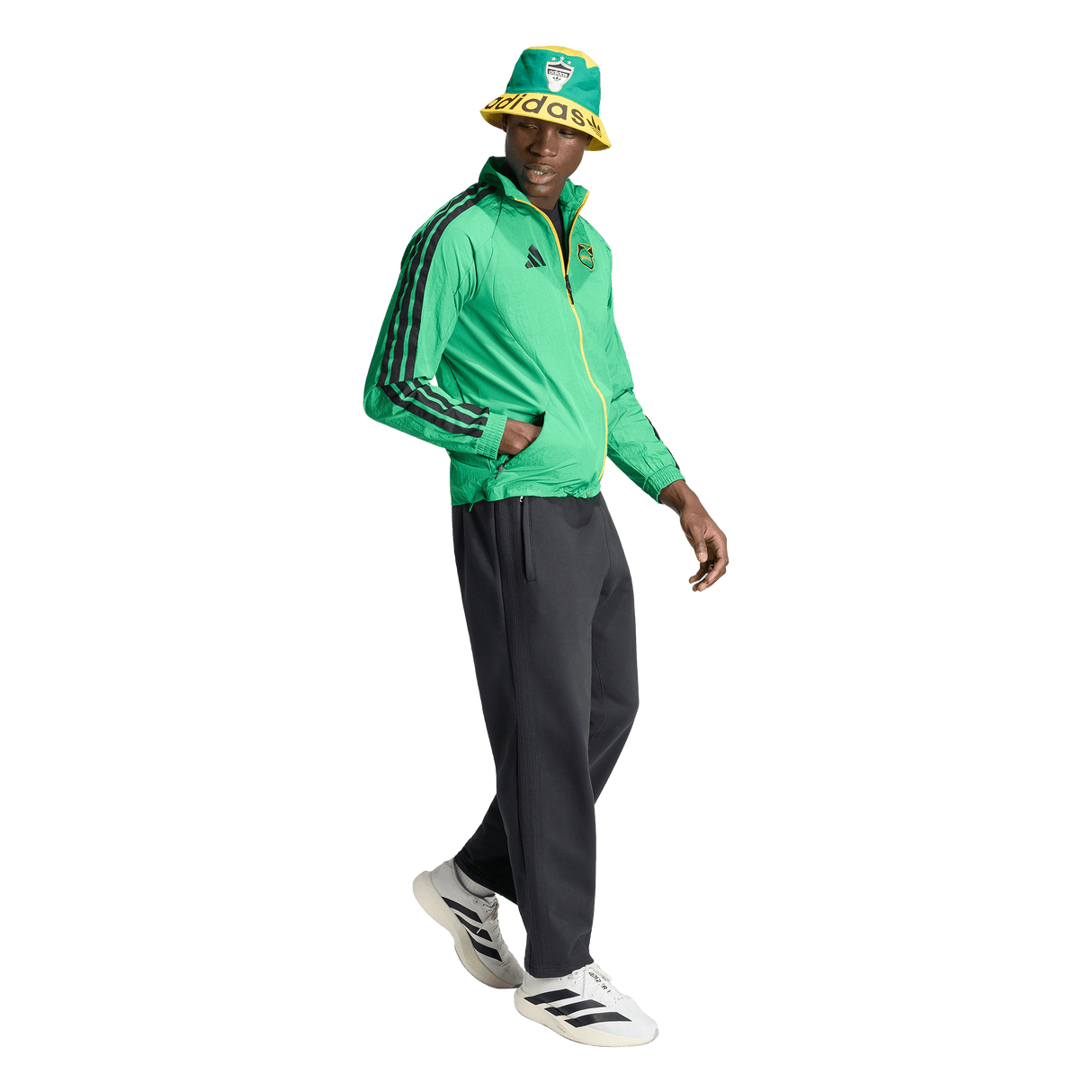ADIDAS - Giacca Anthem Home Giamaica X Bob Marley - Uomo - Green - image 4