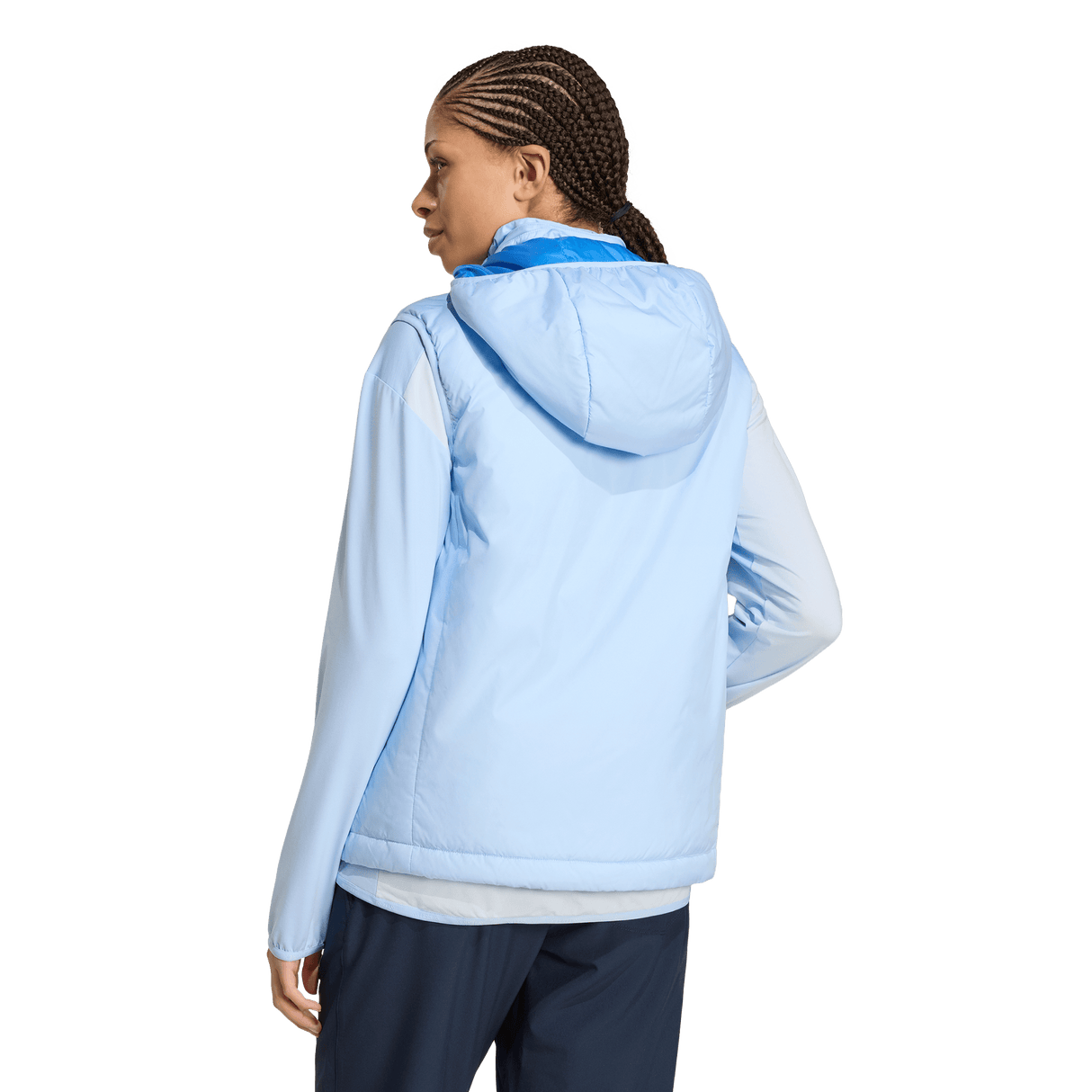 ADIDAS - TERREX Multi CLIMAWARM Insulated Hooded Vest - Donna - Blue - image 3