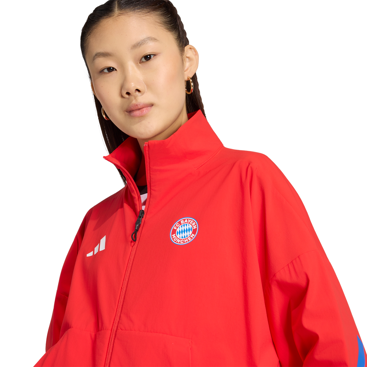 ADIDAS - Fc Bayern Z.N.E. Anthem Jacket - Donna - Red - image 5