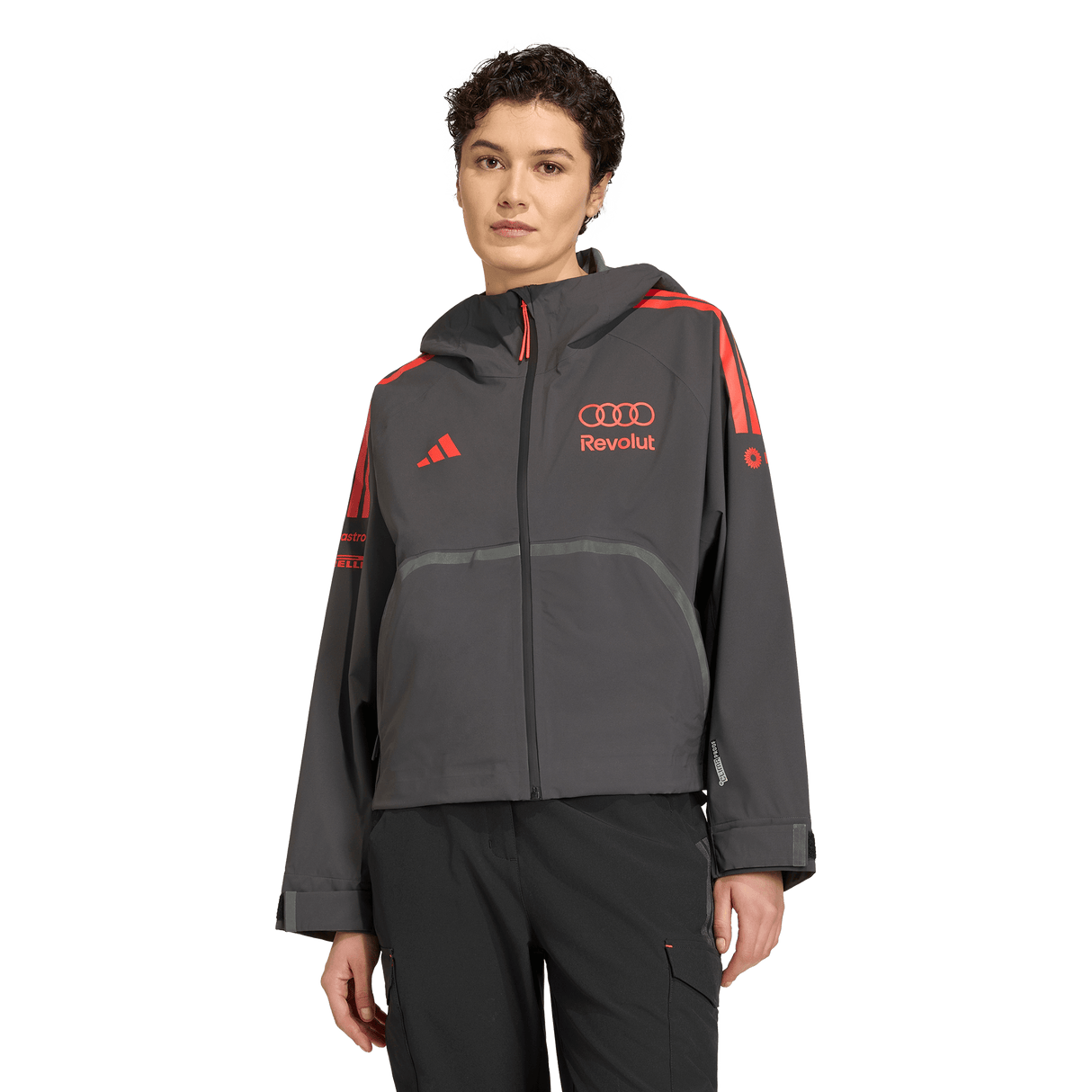 ADIDAS - Audi Revolut Formula One Team 2026 Mechanics Rain Jacket - Donna - Black - image 2