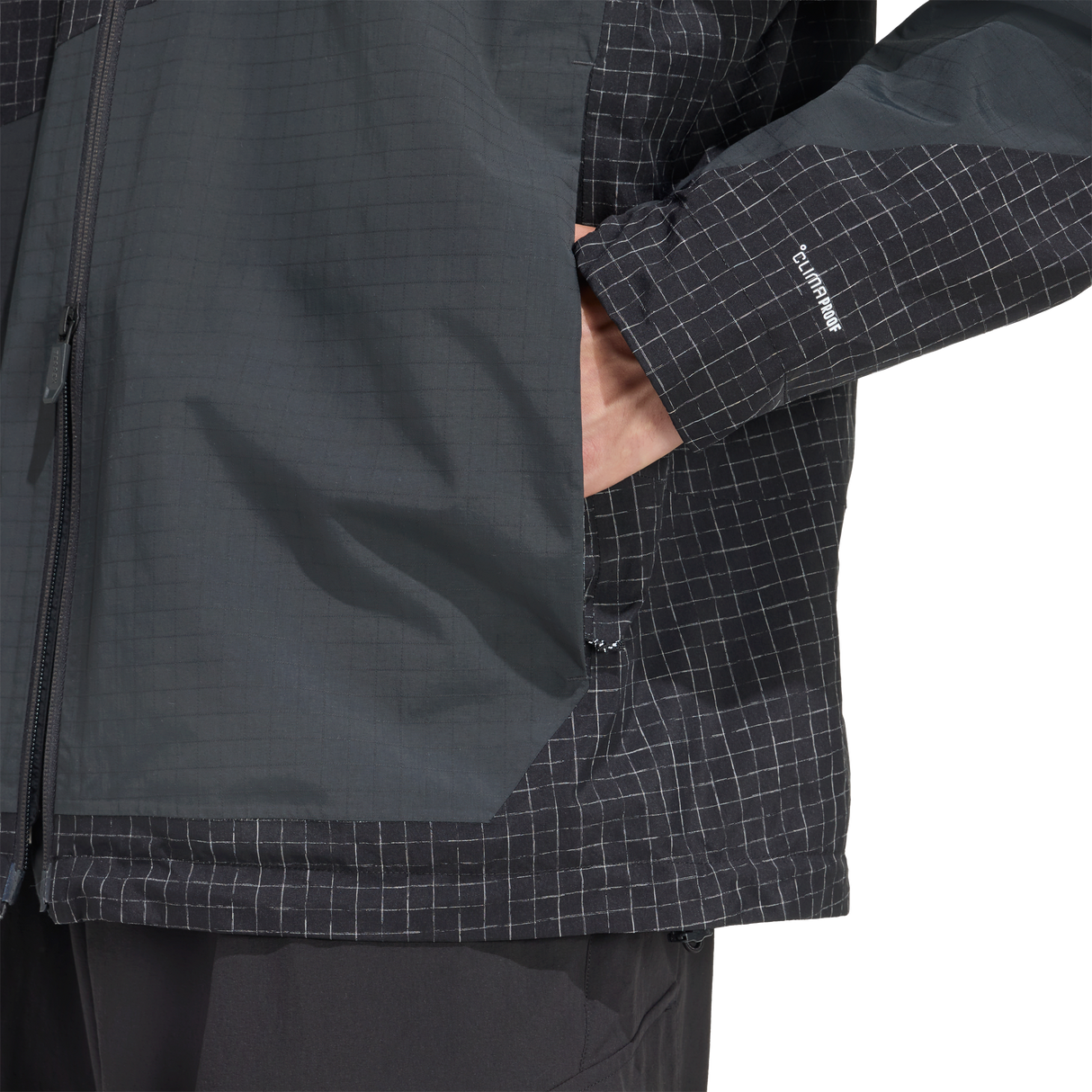 ADIDAS - Giacca TERREX Xploric 2 Layer CLIMAPROOF - Uomo - Black - image 7