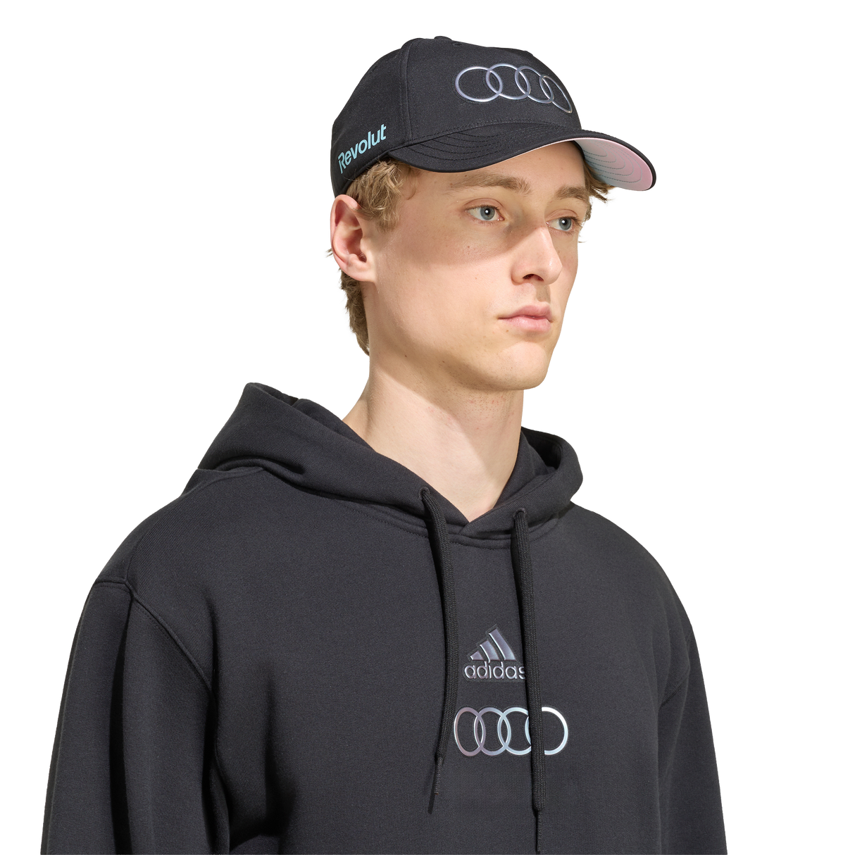 ADIDAS - Audi Revolut Formula One Team 2026 Teamgeist Hoodie - Uomo - Black - image 5