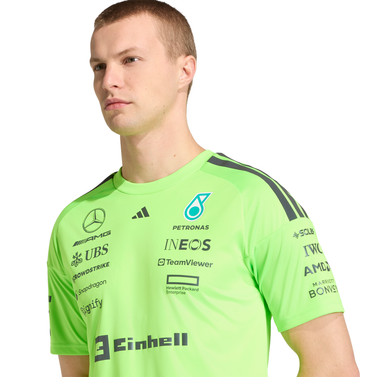 ADIDAS - Mercedes - Amg Petronas Formula 1 Setup Tee - Uomo - Green - image 6