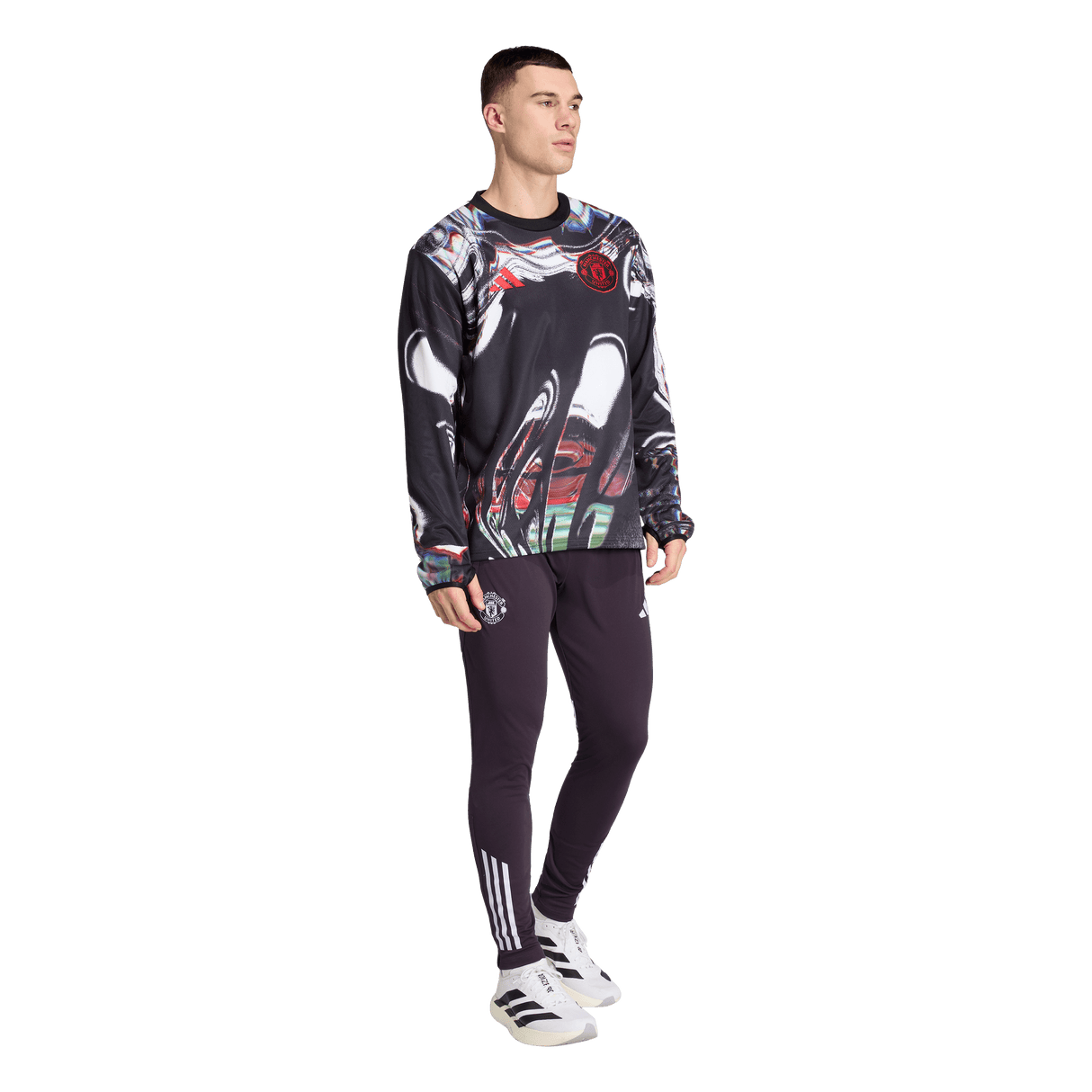 ADIDAS - Manchester United 25/26 Pre Match Warm Top - Uomo - Black - image 4