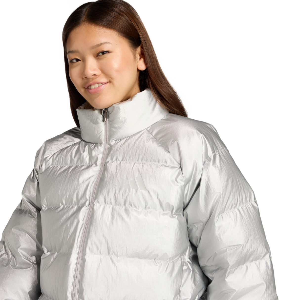 ADIDAS - Piumino Helionic Holiday CLIMAWARM - Donna - Silver - image 6