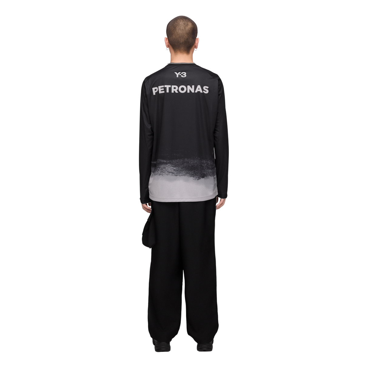 ADIDAS - Y-3 Mercedes - Amg Petronas Formula 1 Team Mechanics Long Sleeve Jersey - Black - image 3