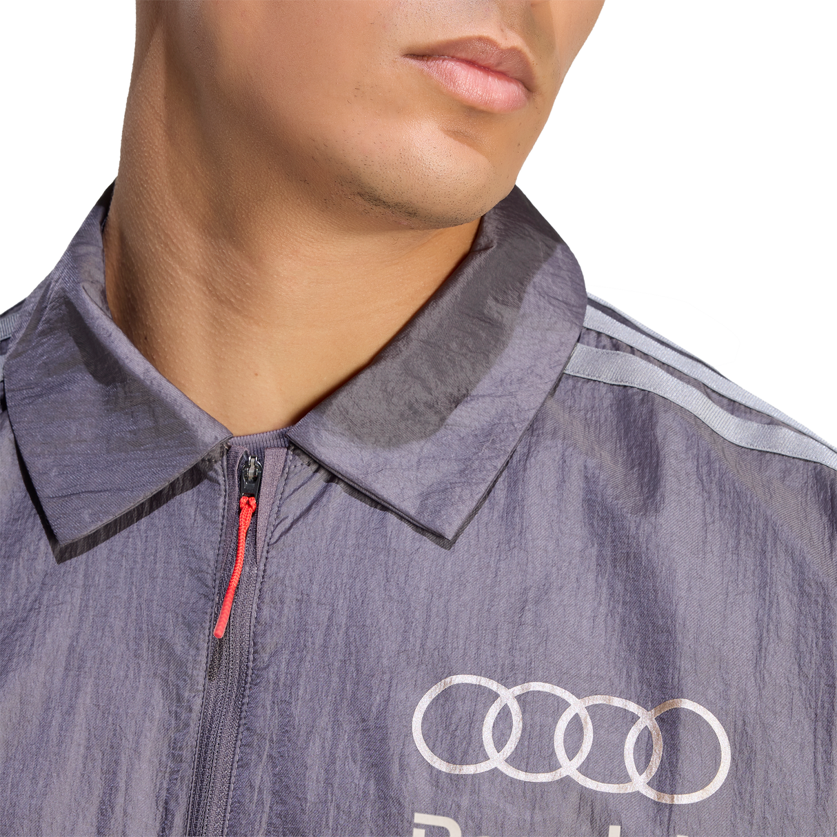 ADIDAS - Audi Revolut Formula One Team 2026 Driver Paddock Jacket - Uomo - Black - image 6