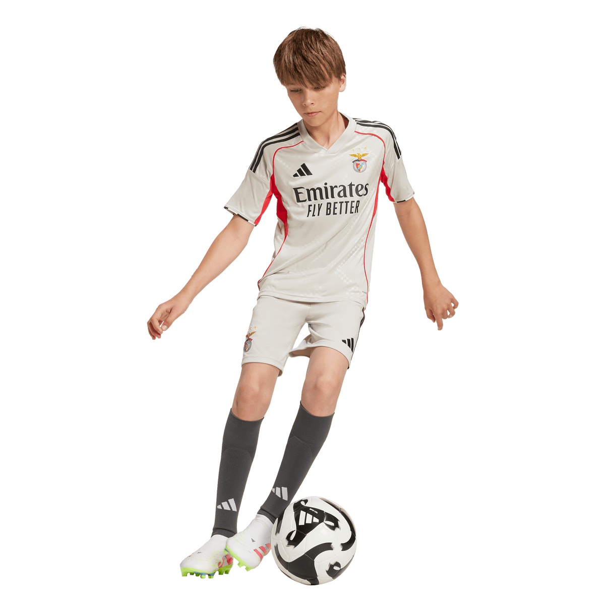 ADIDAS - Sl Benfica 25/26 Away Kids Set - Beige - image 7