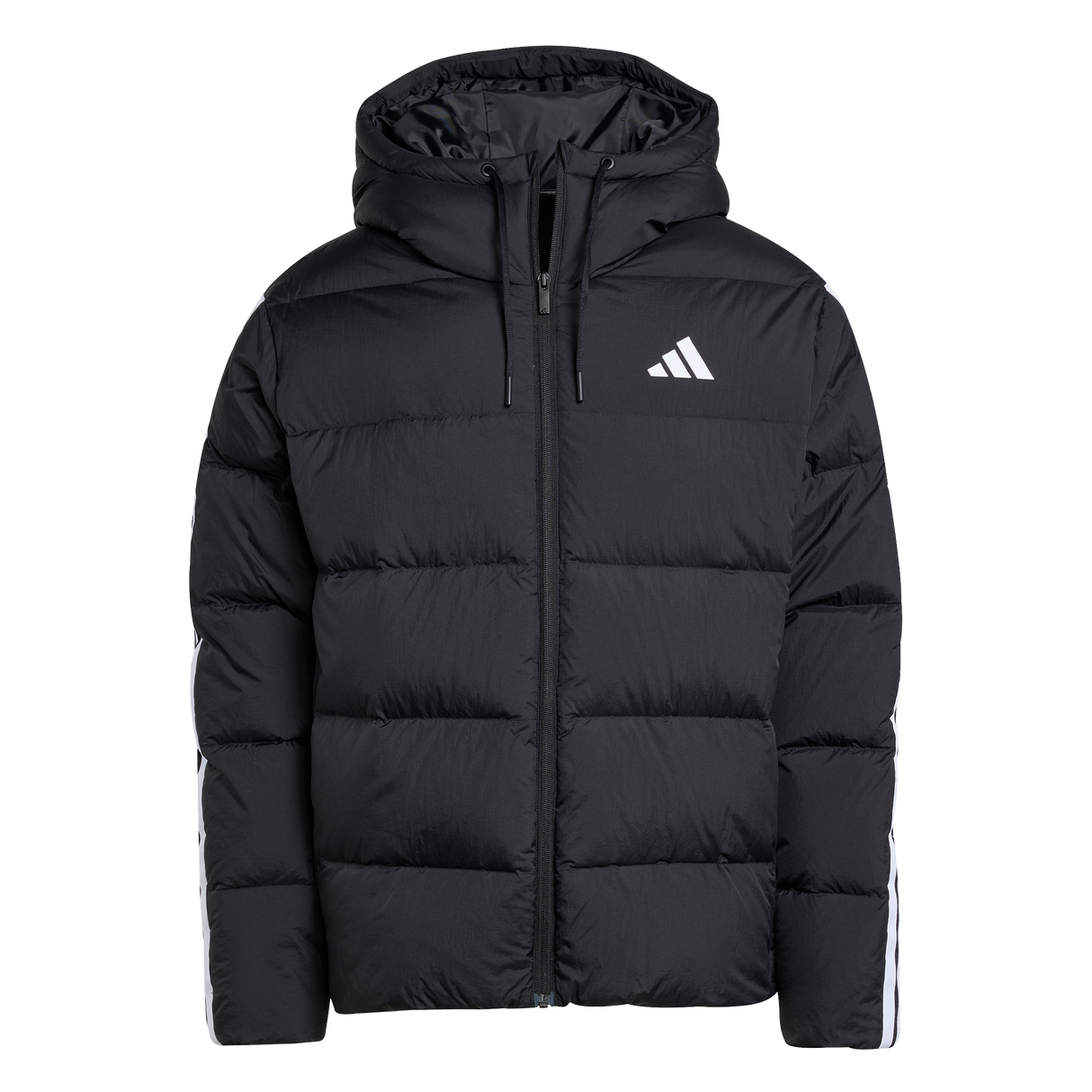 ADIDAS - Essentials CLIMAWARM Giacca Piumino Con Cappuccio 3 Strisce - Uomo - Black - image 1