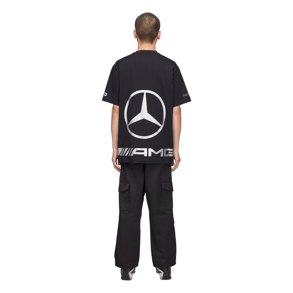 ADIDAS - Y-3 Mercedes - Amg Petronas Formula 1 Team Star Logo Short Sleeve Tee - Black - image 3