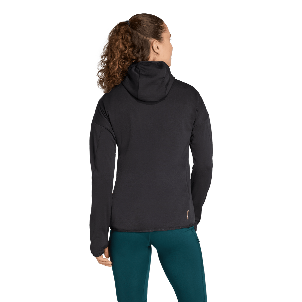ADIDAS - TERREX Techrock CLIMAWARM+ Wind Hooded Fleece Jacket - Donna - Black - image 3