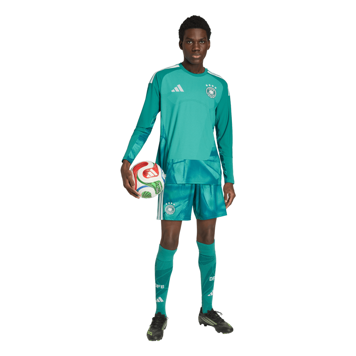 ADIDAS - Germany 26 Home Authentic Goalkeeper Long Sleeve Jersey - Uomo - Green - image 6