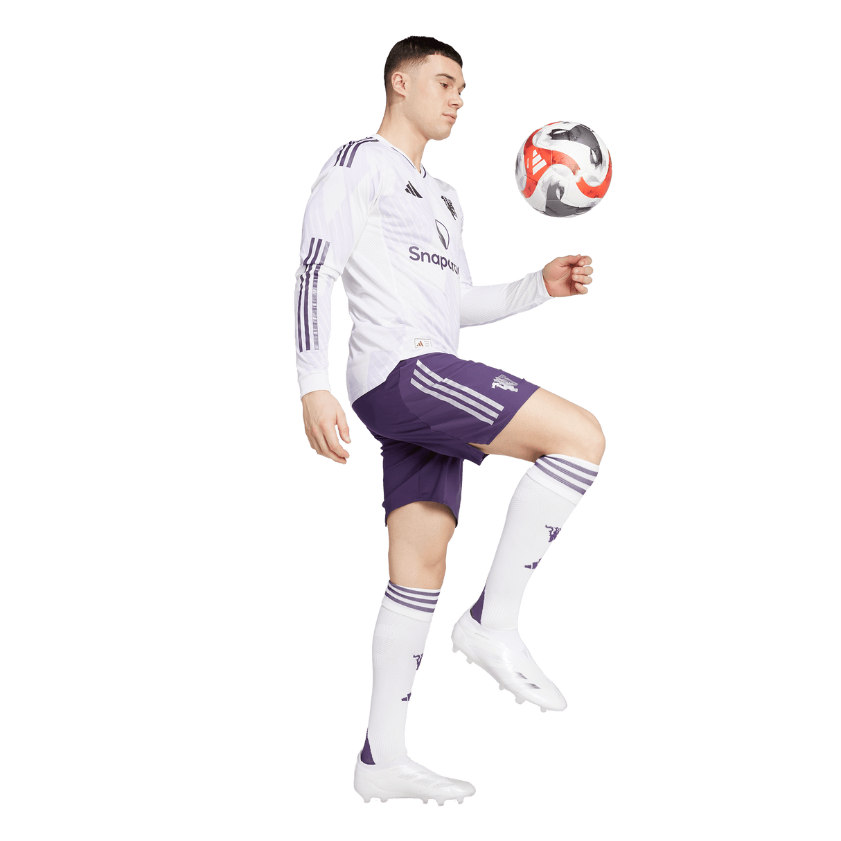 ADIDAS - Maglia Manchester United 25/26 A Manica Lunga Da Trasferta Autentica - Uomo - White - image 5