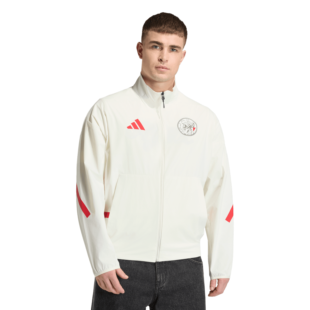 ADIDAS - Ajax Amsterdam Z.N.E. Anthem Jacket - Uomo - White - image 2