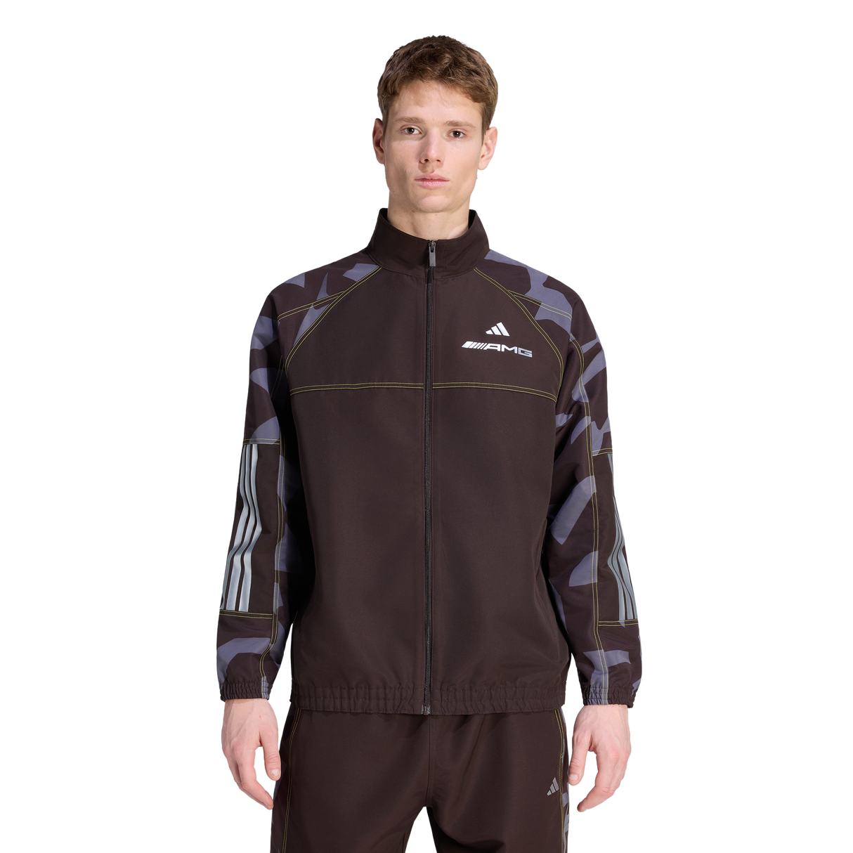 ADIDAS - Amg Camo Woven Track Jacket - Brown - image 2