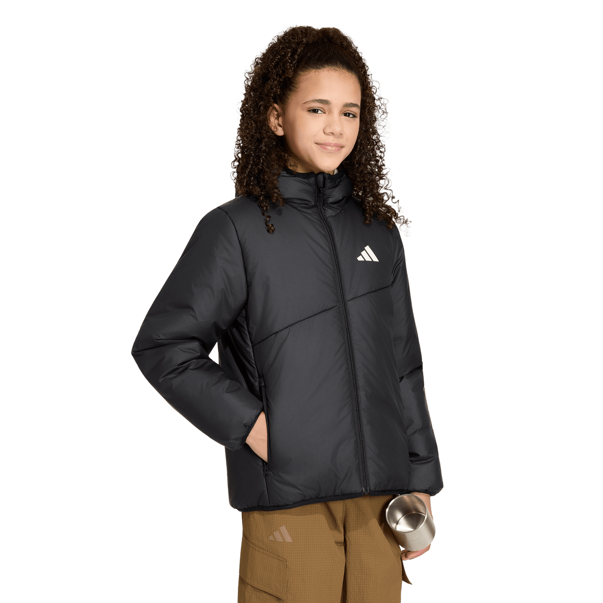 ADIDAS - TERREX Kids CLIMAWARM Reversible Insulated Jacket - Black - image 7