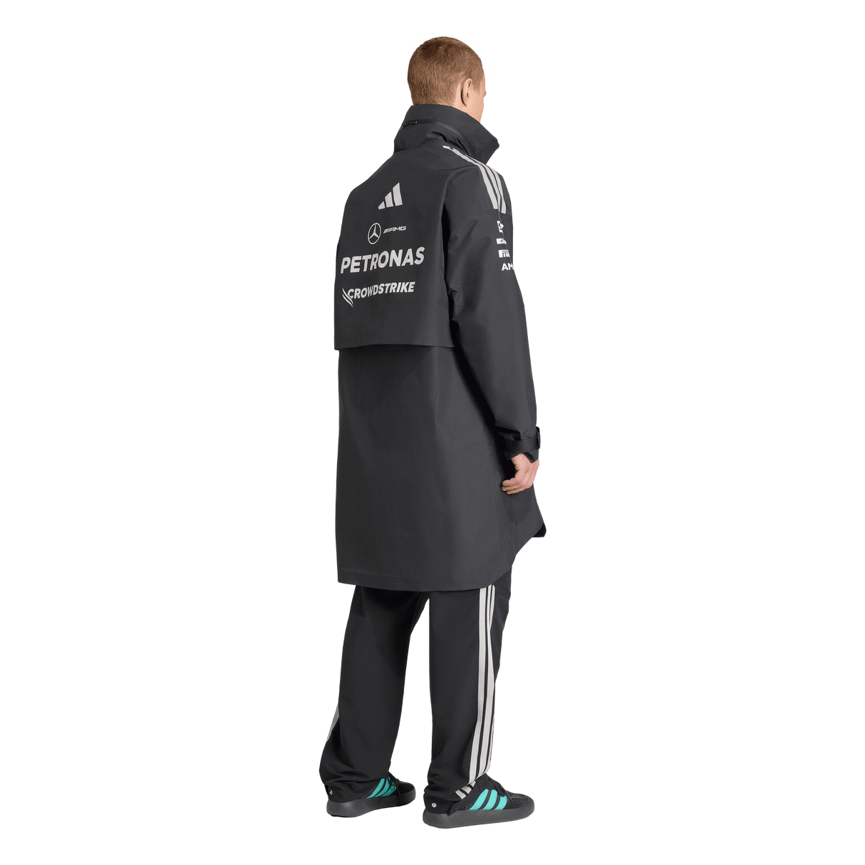 ADIDAS - Parka Antipioggia Mercedes - Amg Petronas Formula 1 Team Engineers - Uomo - Black - image 3