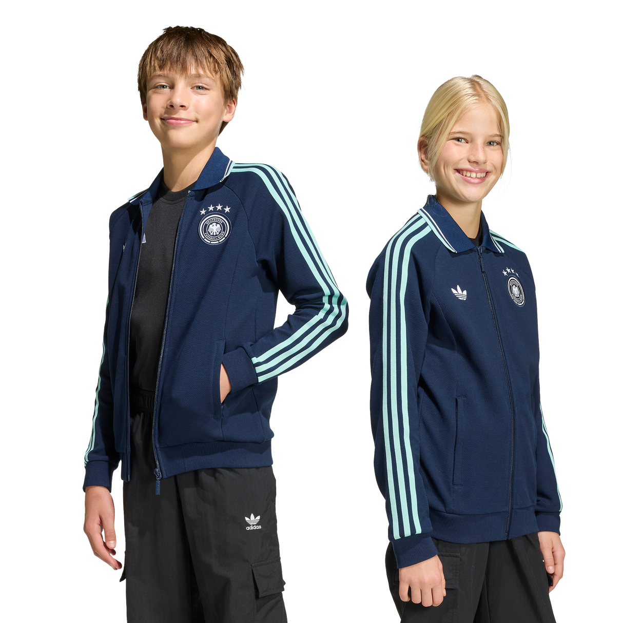 ADIDAS - Germany Away Anthem Jacket Kids - Blue - image 8
