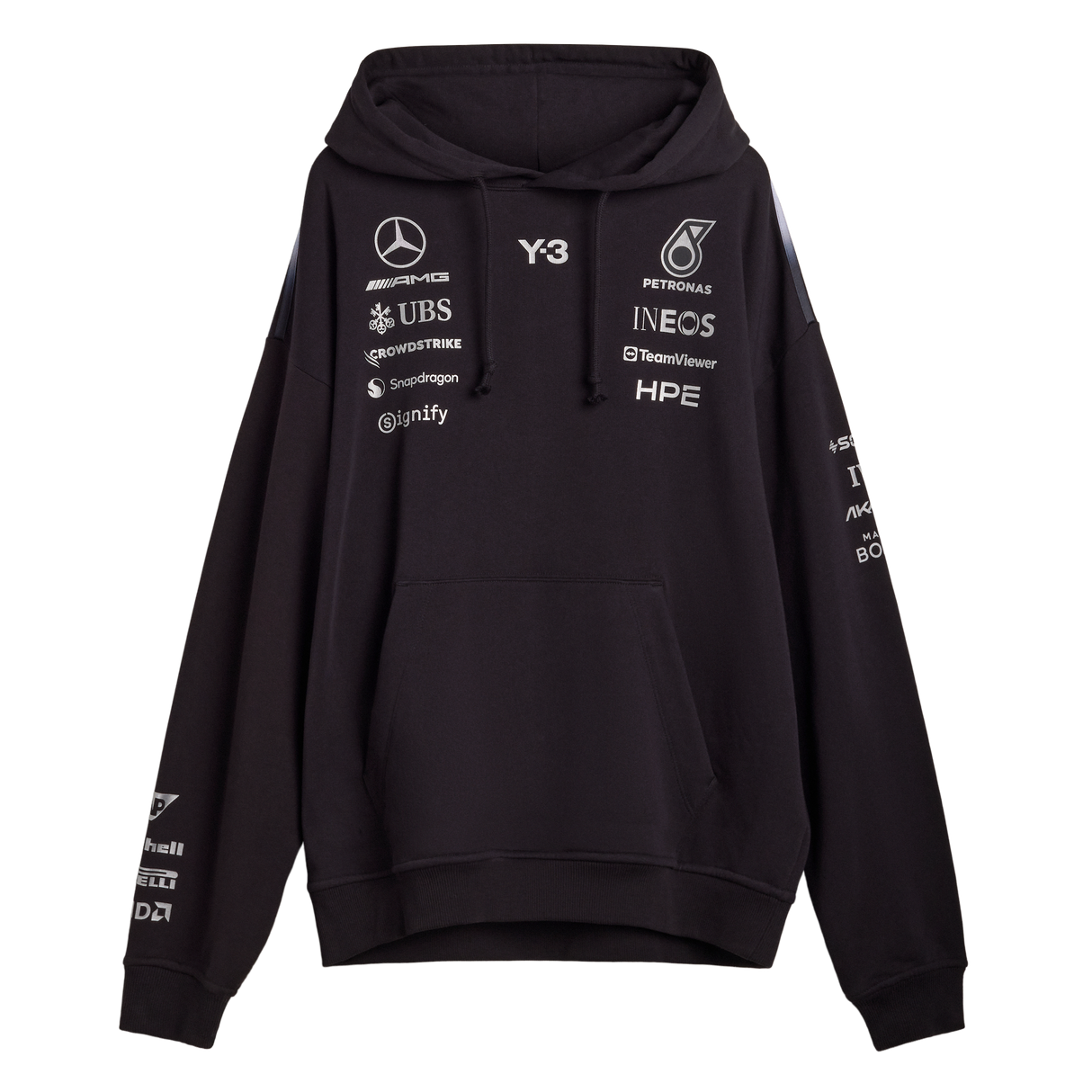 ADIDAS - Y-3 Mercedes - Amg Petronas Formula 1 Team Hoodie - Black - image 1